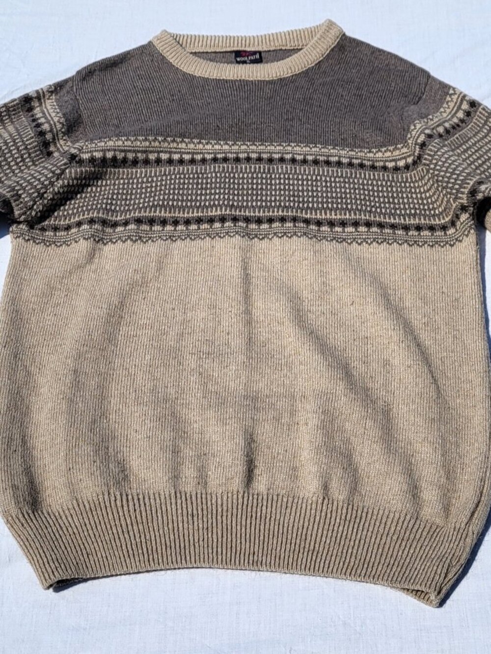 Woolpath Sweater Men's XL Wool Blend Brown Eclectic Grandpa Cottagecore Classic